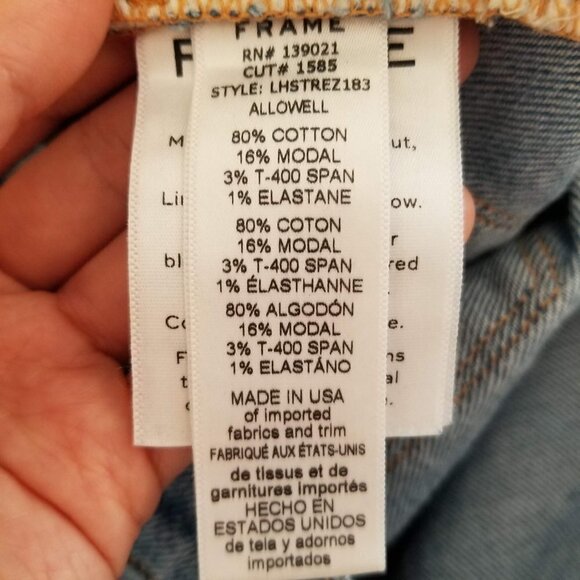 Frame Le High Straight Allowell Crop Ankle Jeans - Picture 16 of 17